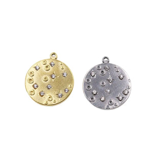 3pcs 18mm Stainless Steel 18K Beauty Star Charms Pendant DIY Necklace