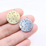 3pcs 18mm Stainless Steel 18K Beauty Star Charms Pendant DIY Necklace