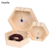Wood Jewelry Storage Boxes Bracelet Necklace Display Tray Organizer