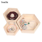 Wood Jewelry Storage Boxes Bracelet Necklace Display Tray Organizer
