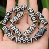 3pcs 28-30mm Dzi Agate Beads Many Patterns DIY Jewelry Making