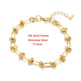 316L Stainless Steel Plated Charm Circles Bracelets For Women Girls