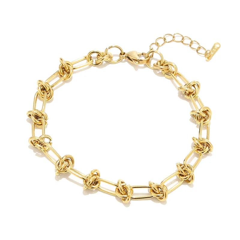 316L Stainless Steel Plated Charm Circles Bracelets For Women Girls