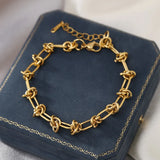 316L Stainless Steel Plated Charm Circles Bracelets For Women Girls
