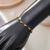 316L Stainless Steel Love Heart Bracelet Women Romantic Charms Jewelry Gift