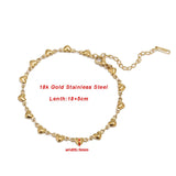 316L Stainless Steel Love Heart Bracelet Women Romantic Charms Jewelry Gift