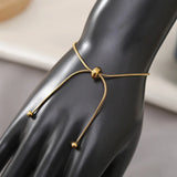 316L Stainless Steel Bead Bracelet for Women Girls Wedding