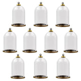 3pcs 38*25mm Glass Globe Antique Bronze Base Beads Cap Set Pendant