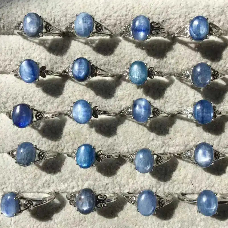 Natural Kyanite Adjustable Copper Ring (Randomly Sent)