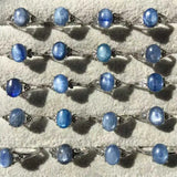 Natural Kyanite Adjustable Copper Ring (Randomly Sent)