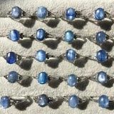 Natural Kyanite Adjustable Copper Ring (Randomly Sent)