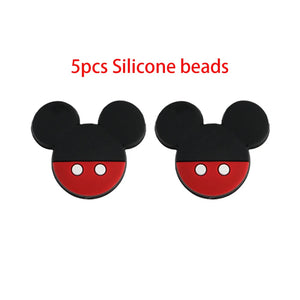 Animal Silicone Beads DIY Jewelry Making Baby Pacifier Clip Food