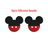 Animal Silicone Beads DIY Jewelry Making Baby Pacifier Clip Food