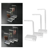 3pcs Acrylic Earring Holder Jewelry Organizer