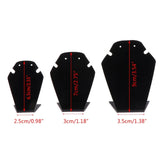 3pcs Acrylic Necklace Earrings Display Frame Jewelry Organizer