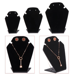 3pcs Acrylic Necklace Earrings Display Frame Jewelry Organizer