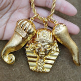 3pcs Animal Pendant with Chain Elephant Crocodile Dolphin Charms Pendant