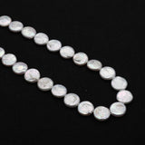 3pcs Baroque Pearl Beads Flat Round Beads Earrings DIY Necklace Pendant
