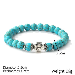 3pcs Turquoise Bracelet Vintage Bohemian Beaded Bracelet