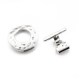 3pcs Bronze/Silver OT Hooks Clasp For 10mm Flat Leather Cord Bracelet