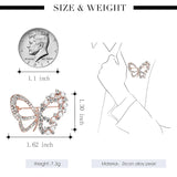 3pcs Butterfly Pearl Crystal Brooch Pins Women Dress Insect Series