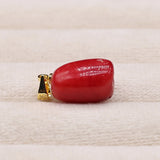 3pcs Red Coral Bead Pendant Drop Shape for DIY Jewelry Making