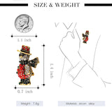 3pcs Christmas Snowman Brooch Pins for Women Crafts Dress