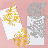 3pcs Christmas Text Trees Embossing Template Mould Metal Die Cuts