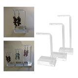 3pcs Acrylic Jewellry Display Stand Earrings Necklace Holder