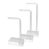 3pcs Acrylic Jewellry Display Stand Earrings Necklace Holder