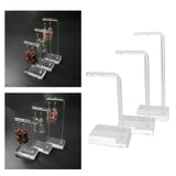 3pcs Acrylic Jewellry Display Stand Earrings Necklace Holder