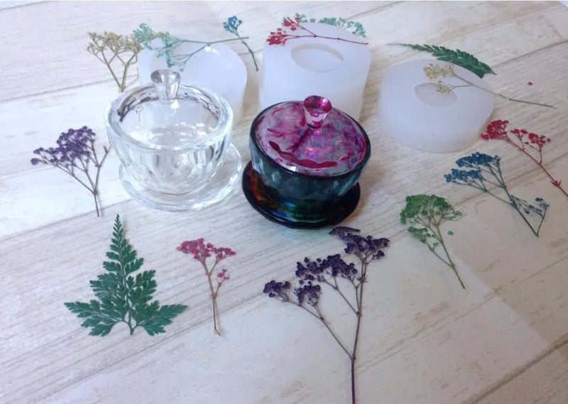 3pcs Clear Silicone DIY Tea Bowl Shape Mold For Epoxy Resin