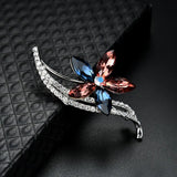 3pcs Flower Look Alloy Crystal Brooch Pins for Women Dress