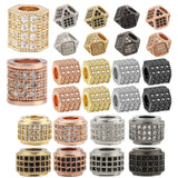 3pcs Copper Zircon CZ Beads for DIY Bracelet Necklace