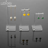 3pcs Clear Acrylic Earring Display Stand Jewelry Showcase Organizer Holder