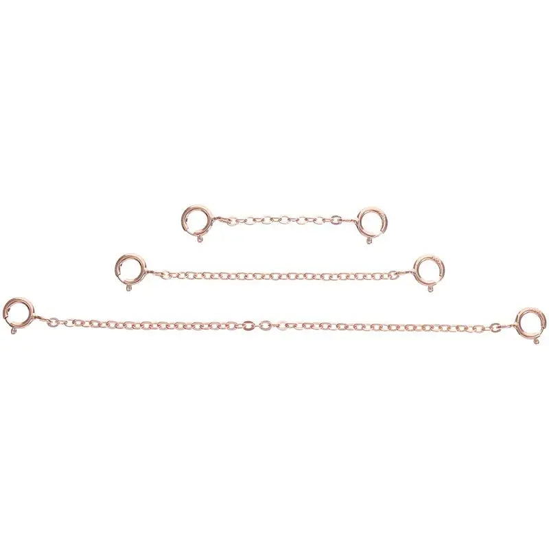 3pcs DIY Extender Chains Bracelets Making Chains Jewelry DIY Chains Material