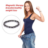 3pcs Hematite Magnetic Bracelet Weight Loss Therapy Anxiety Relief