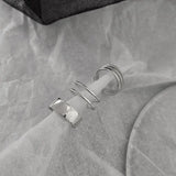 3pcs Silver Cross Clip Earrings Punk Ear Cuff No Piercing Jewelry