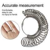 3pcs Finger Diameter Measuring Scale Mandrel Ring Sizer Set