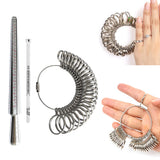 3pcs Finger Diameter Measuring Scale Mandrel Ring Sizer Set