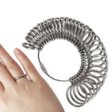3pcs Finger Diameter Measuring Scale Mandrel Ring Sizer Set