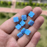 3pcs 10mm Synthetic Opal Flower Fire Light Opal for DIY Necklace