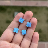 3pcs 10mm Synthetic Opal Flower Fire Light Opal for DIY Necklace