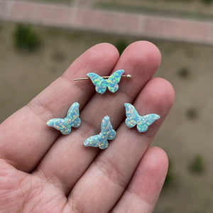 3pcs Butterfly Opal for DIY Necklace or Bracelet Jewelry
