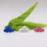 3pcs 7.3*12mm Synthetic Opal Cloud Stone Pendant in 3 Color Choices