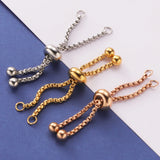 3pcs Stainless Steel Finger Ring Chain for Jewelry Making DIY
