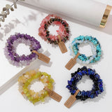3pcs Gravel Chip Beads Bracelet Natural Stone Stretch Bracelet