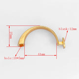 3pcs Half Cuff Hook Clasp 12mm Blank Tray Clasp For 5mm Round Leather Cord Brace