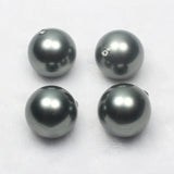3pcs 20mm Half Drilled Shell Pearl Rond Beads DIY Jewelry Making