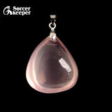 3pcs High Crystal Rose Quartz Pink Opal Drop Pendant DIY Necklace or Earrings